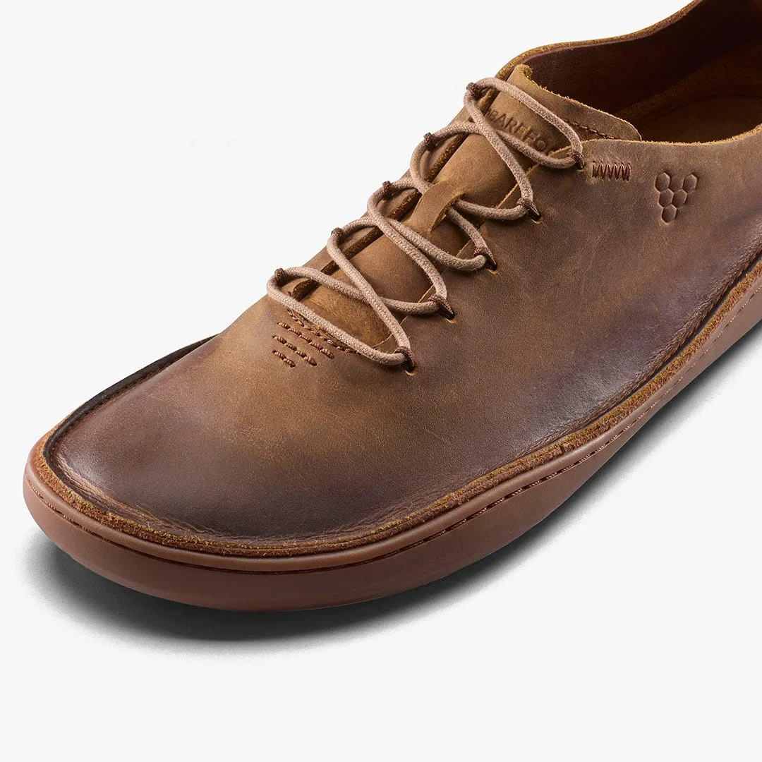 Мокасины Vivobarefoot Sensus Moc Lace Up Leather — мужская модель, тёмно-коричневый, фото 6