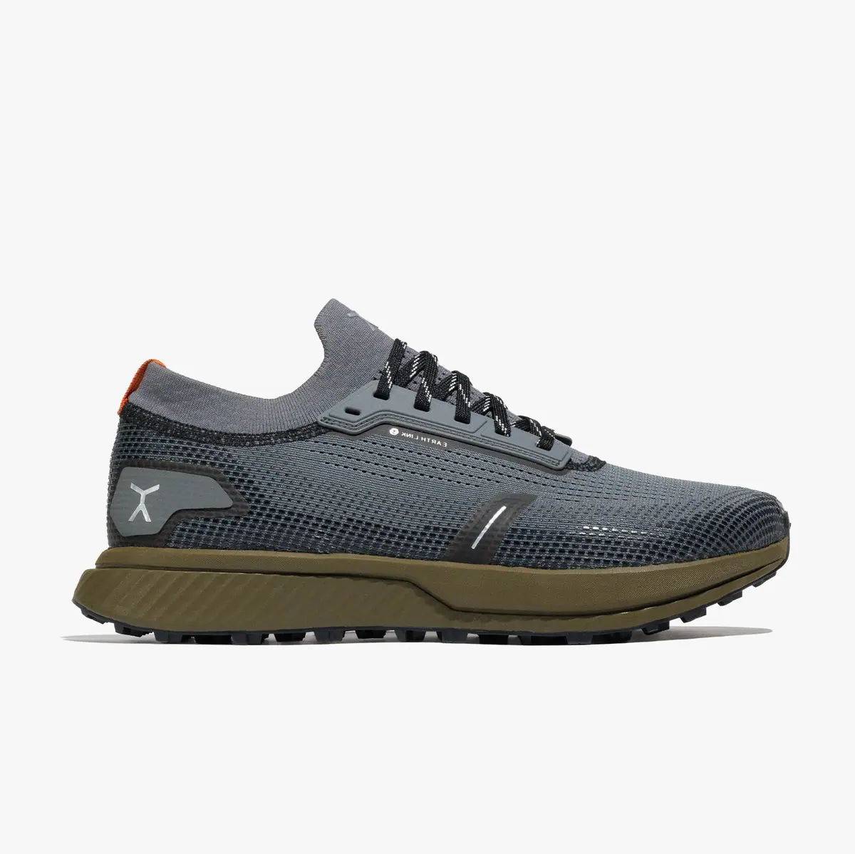 Босоногие кроссовки Flux Adapt Trail Runner — серый, оливковый и оранжевый