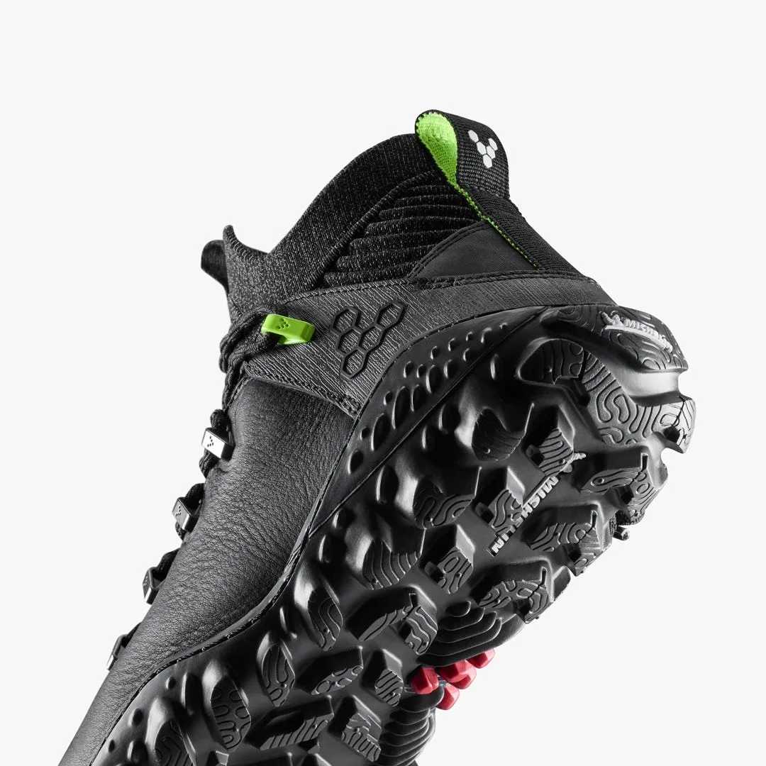 Ботинки Vivobarefoot Magna Forest ESC — мужская модель, чёрный с лаймовым, фото 8