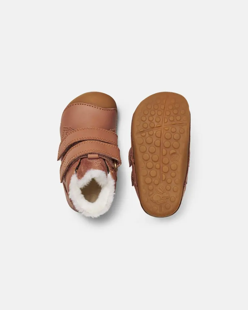 Детские босоногие зимние ботинки Bundgaard Petit Winter Cognac, фото 2
