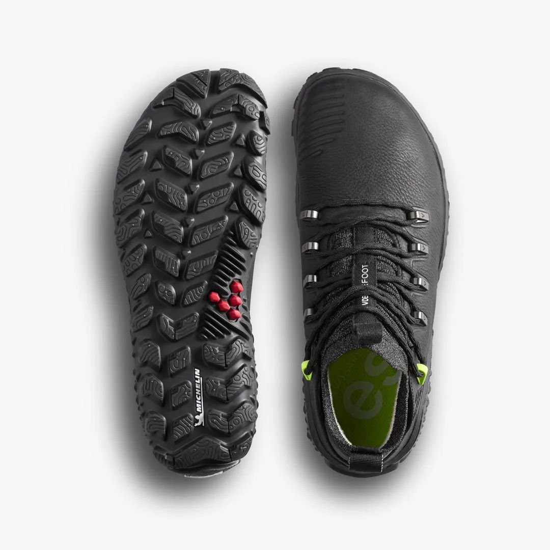Ботинки Vivobarefoot Magna Forest ESC — мужская модель, чёрный с лаймовым, фото 3